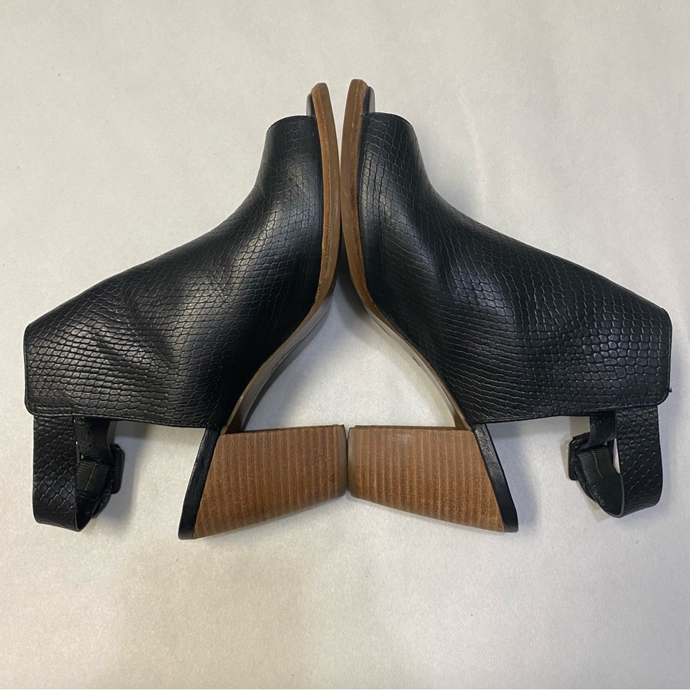 UGG Women’s Audrey Exotic Block Heel Sandal Peep Toe Bootie Size 8.5 Leather - Picture 9 of 13